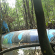 A sub seized by Ecuadorian authorities. The camouflage paint is to make the sub more difficult to spot from the air. (Photo: U.S. Drug Enforcement Administration)